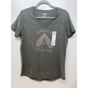 New Reel Legends‎ Graphic/Wording Medium T-Shirt I'd Rather Be Glamping #59